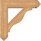 Ekena Millwork Funston Arts and Crafts Smooth Bracket w/ Offset Brace, Western Red Cedar, 7 1/2"W x 30"D x 30"H BKT0806X30X30FST03SWR - alternate 2
